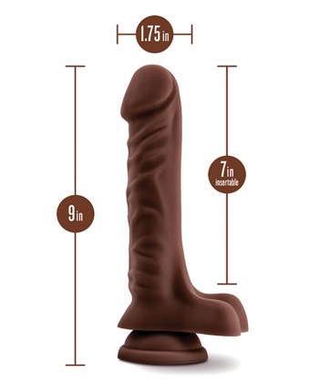 Dildo u boji čokolade- 331792-3